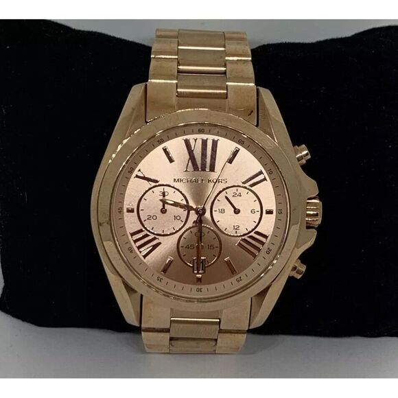 Michael Kors Mk5523 Women's Gold Stainless Steel Analog Dial Quartz Watch PB14 - Picture 1 of 8